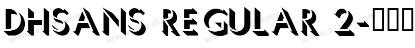 DHSans Regular 2字体转换